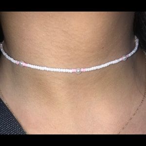 Handmade beaded choker